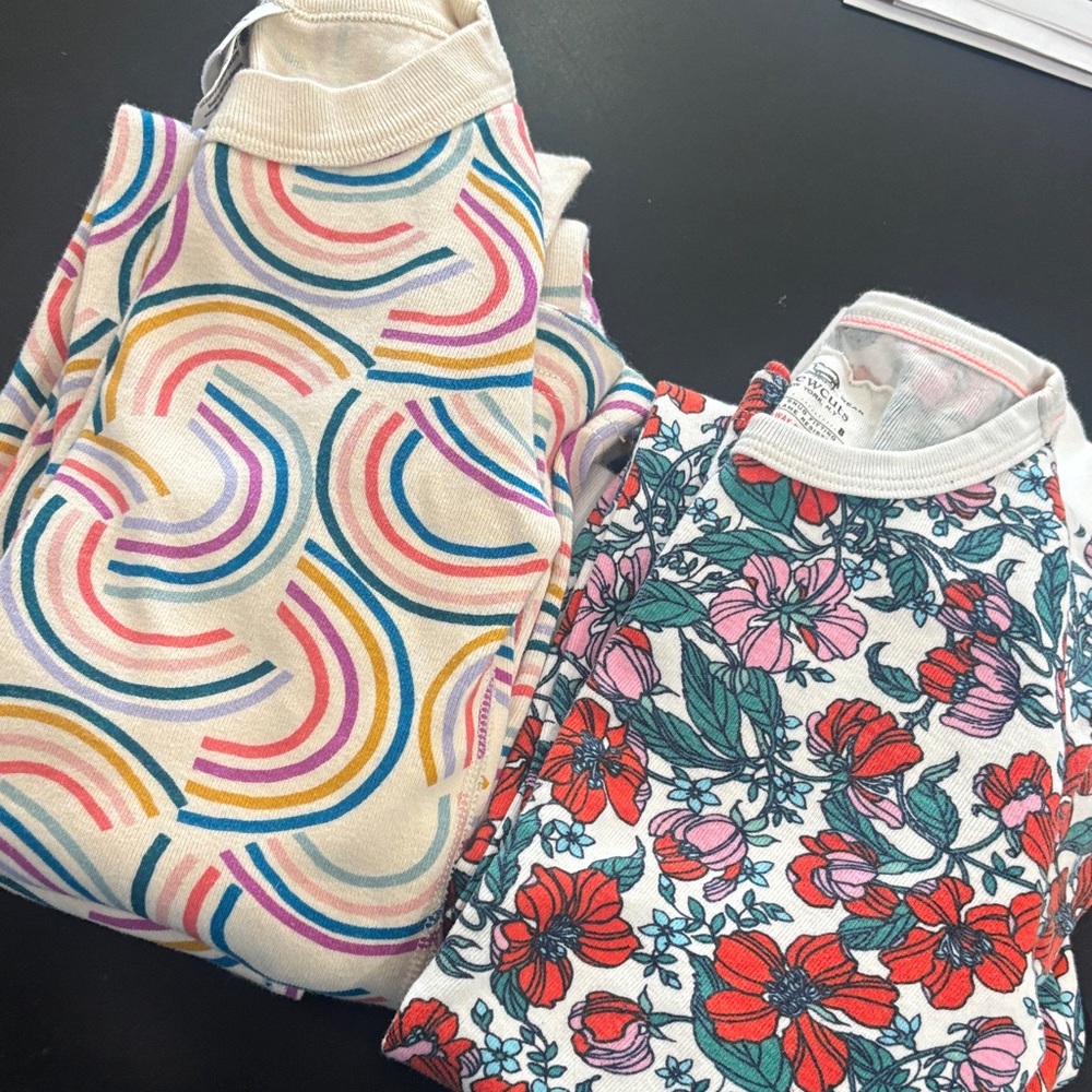 Hanna Andersson and J. Crew Girls Pajama Sets